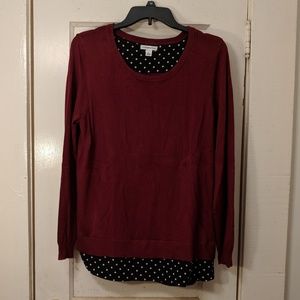 Croft and Barrow layerd sweater